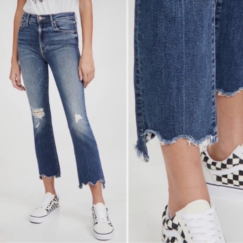MOTHER High Rise Blue Jeans
